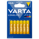 6x R-03 LR03 AAA 1.5V Longlife Varta Alkaline Batteries
