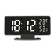 GreenBlue GB395 Digital LED Alarm Clock - Temperature Humidity Thermometer Hygrometer Large Display USB Powered