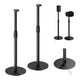Maclean MC-496 Floor stand for Sonos Era 100 and 300 | Adjustable 682-1068 mm | Cable management and stable base | Set of 2 black tripods | Stylish and safe design