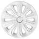 Universal hubcap 15" NRM Strong white lacquered 1 piece