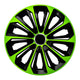 NRM Extra Strong Universal Cap Wheel Trim 14" Green-black 1 Piece