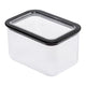 Branq kitchen container, for food, 1 l, transparent with black seal, Neroli