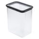 Branq kitchen container, for food, 2.33 l, transparent with black seal, Neroli