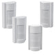 Maclean PIR motion detector, outdoor infrared, does not react to animals, max.1200W, IP65, MCE385 W, 4 pieces
