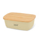Maestro breadbox, bamboo lid, 35 x 24 x 12 cm, bread bin MR-1776-IVORY