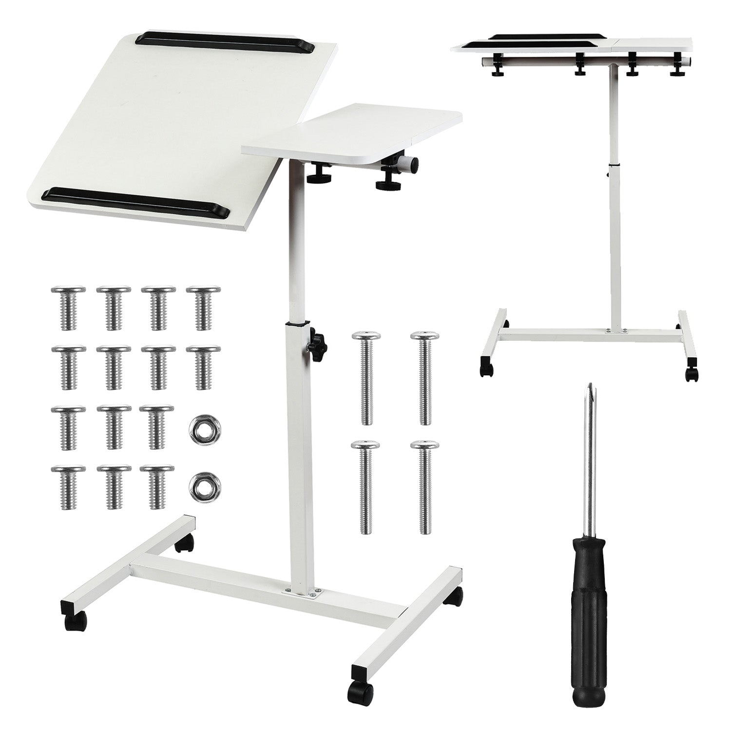 Maclean Mobile Monitor/TV Floor Stand, Gas Spring, 17"-35", 2-10kg