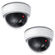 Dummy dome camera set, flashing LED light, DC2300, 2 pieces