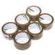 Self-adhesive brown solvent packaging tape 54m 48mm - 6 pieces