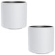 HEOS frost-proof flower pot, white, with insert, capacity 31L, matte, DBHER470, 2 pieces