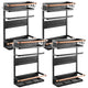 Maclean magnetic shelf for refrigerator / washing machine, black, 12kg max, MC-910, 4 pieces