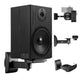 Set of Maclean speaker mounts/hangers, universal, vertically adjustable +8°–-8° and horizontally adjustable +90°–-90°, max. 15 kg, MC-917