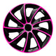 Universal hub cap 14'' NRM Stig Extra pink and black 1 piece