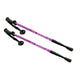 Nordic Walking aluminum poles, 65-135 cm, telescopic, purple