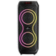 Large Bluetooth speaker, 120W RMS/1400W PMPO, two 8" speakers, equalizer, karaoke function, MP3/microSD cards, USB, AUX, BT 5.3+EDR, display, LED, built-in battery, remote control, MT3185