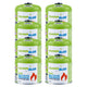 8 x 500g GreenBlue gas cartridges. Certification: Pi 0437, compliant with EN 417, butane-propane, operating temperature range: -10°C to +40°C, 7/16'' threaded valve GB499