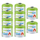 10 x 500g GreenBlue gas cartridges. Certification: Pi 0437, compliant with EN 417, butane-propane, operating temperature range: -10°C to +40°C, 7/16'' threaded valve GB499