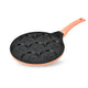 Maestro Pancake Pan, Emoji Design, 26 cm diameter, non-stick coating, silicone handle, compatible with all types of stoves, MR-1222-B