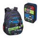 Star Wars Coolpack School Set, Jerry 3-compartment backpack (15") with contoured back and adjustable shoulder straps, and Jumper 3 pencil case with accessories