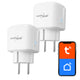 GreenBlue Remote-Controlled WiFi Outlet, Android/iOS/Alexa/Google Home, Timer, Watt Meter, Max 16A/3840W, GB735 W, 2-Pack