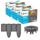 Cellfast Garden Fence, wood-grain finish, frost-resistant, 7.2 m long, graphite color, 34-054