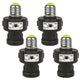 Maclean E27 Light Bulb Socket, 100W, with Twilight Sensor and Timer, MCE21B, 4 pieces