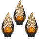 Solar Grave Candle, Eternal Flame, LED 0.06W, 20,000-hour runtime, max brightness 2 lm, 77208, Znicz-lux, 3 pieces