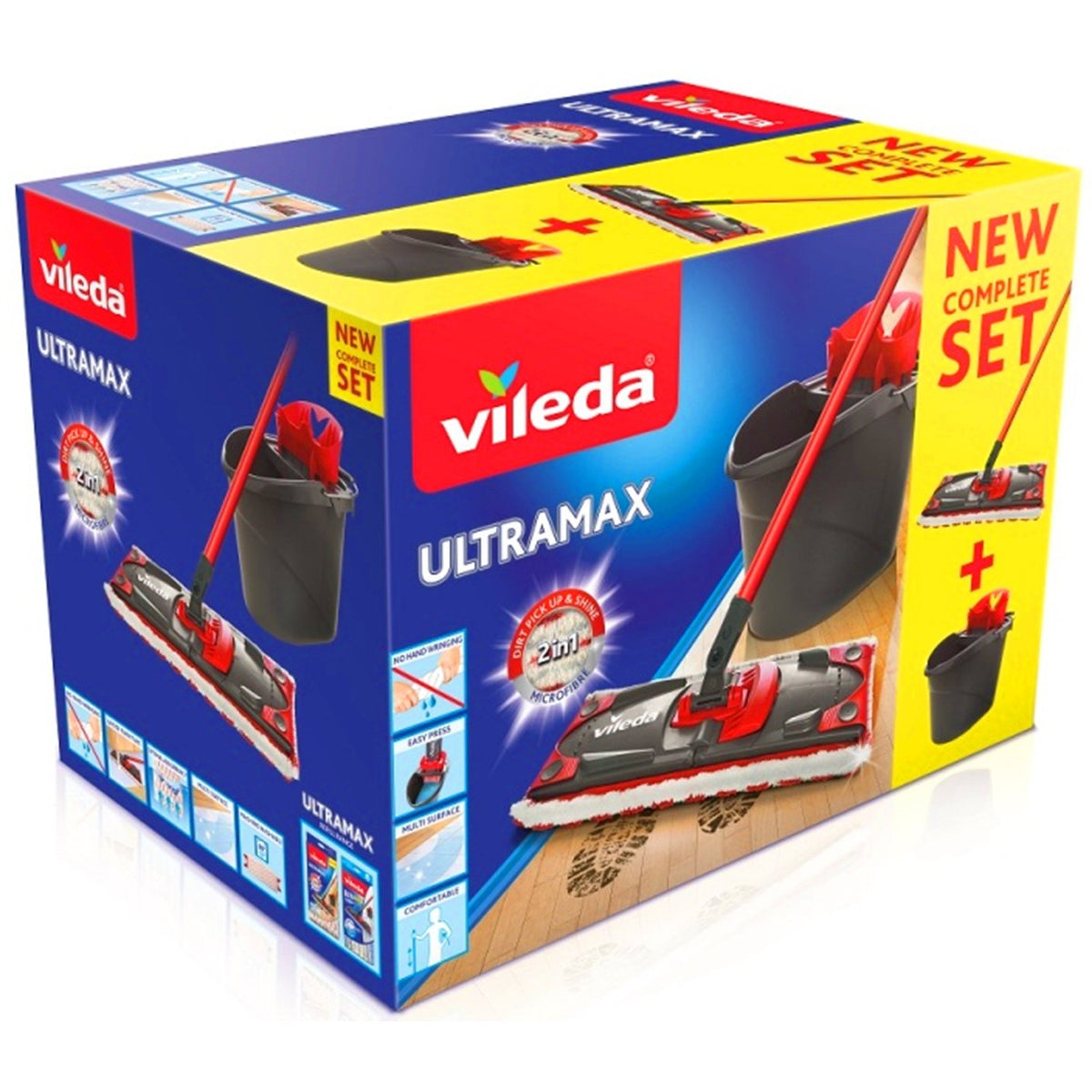 Lot de 4 Replacement Microfibre Pad pour Vileda EasyWring Ultramax