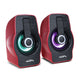 Audiocore AC855 R PC Speakers USB Powered Wired Portable Laptop Computer LED Illuminated 6W