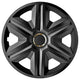 NRM 15" Wheel Covers Hubcaps Universal 4 PCS Graphite ABS Weather Resistant Easy Assembly