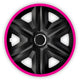 Hubcaps FAST LUX pink 15 "4pcs Assembly without tools