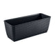 Prosperplast DRL400PW-S433Rectangular flowerpot with hooks Prosperplast Ratolla PW anthracite Rectangular