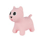 Hoppimals Pink Kitty Cat Rubber Jumping Space Hopper Jumper Toy with Pump
