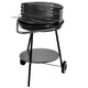 Master Grill MG911 Charcoal BBQ Barbecue Grill with Wheels and Shelf Portable
