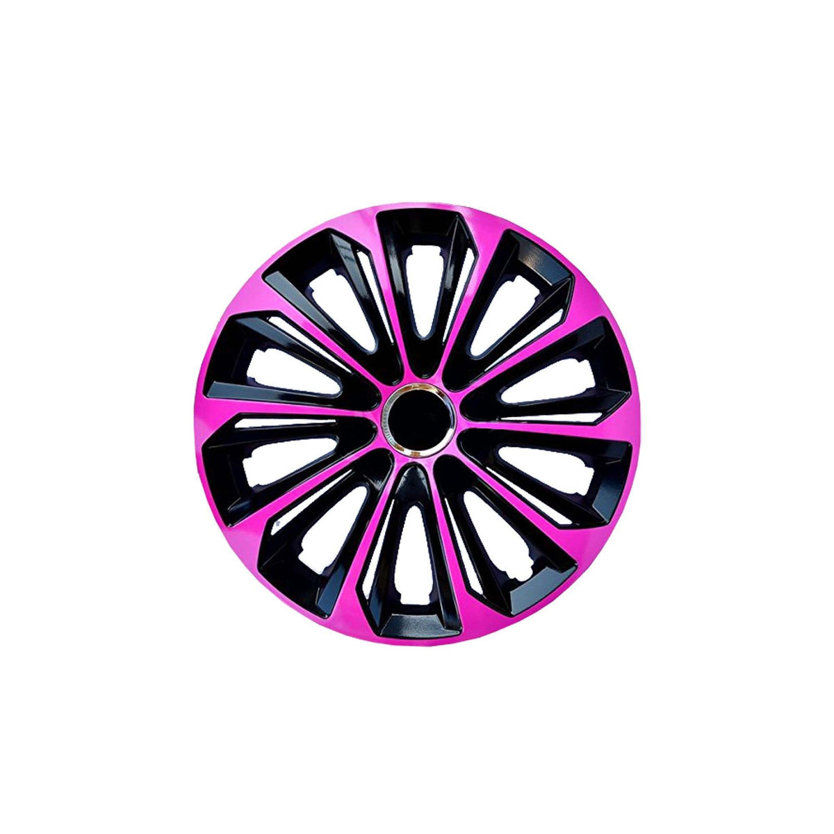 16'' NRM EXTRA STRONG PINK BLACK pinkblack hubcaps 4 pieces