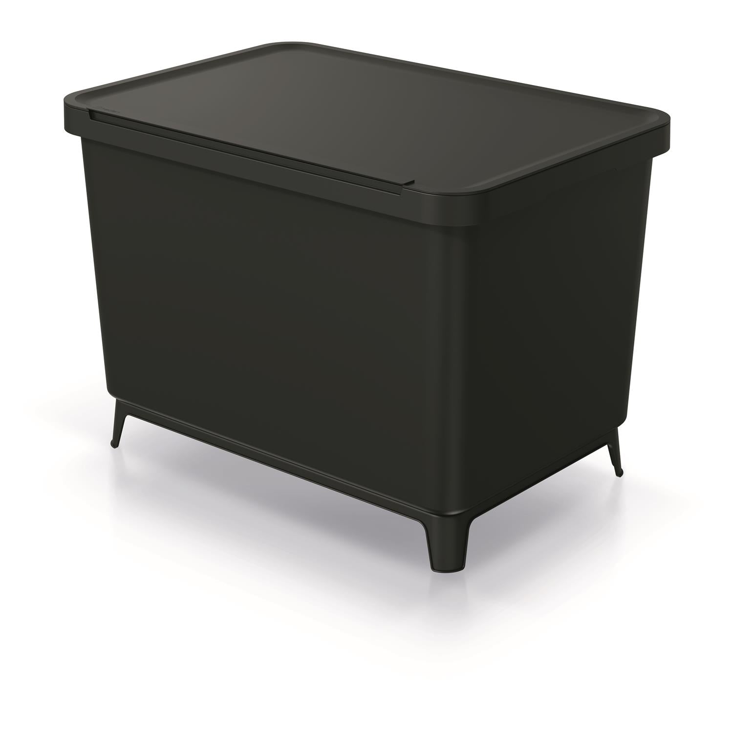 Keden Systema 10L Recycling-Mülleimer mit Deckel in Schwarz Keden Systema 10L Recycling-Mülleimer mit Deckel in Schwarz
