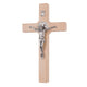 Wooden St. Benedict's cross hanging with a pasque natural 22x12x1.8cm.