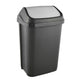 Keeeper Swantje 25L Waste Bin with Swing Lid Flap Trash Can Dustbin Home Indoor Graphite Grey Universal Hinged Lidded