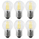 Maclean MCE284 6x LED Filament Bulb, LED E27, 6W, 230V, WW Warm White 3000K, 600lm, Retro Edison Decorative G45