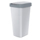 KEDEN COMPACTA Q 25-liter trash can - ash gray with a light gray frame