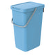 Keden Systema Q Sorting Waste Bin 20L Recycling Bin Separation Segregation Lidded with Handle Hanging Dustbin Garbage Can Slim Blue Paper