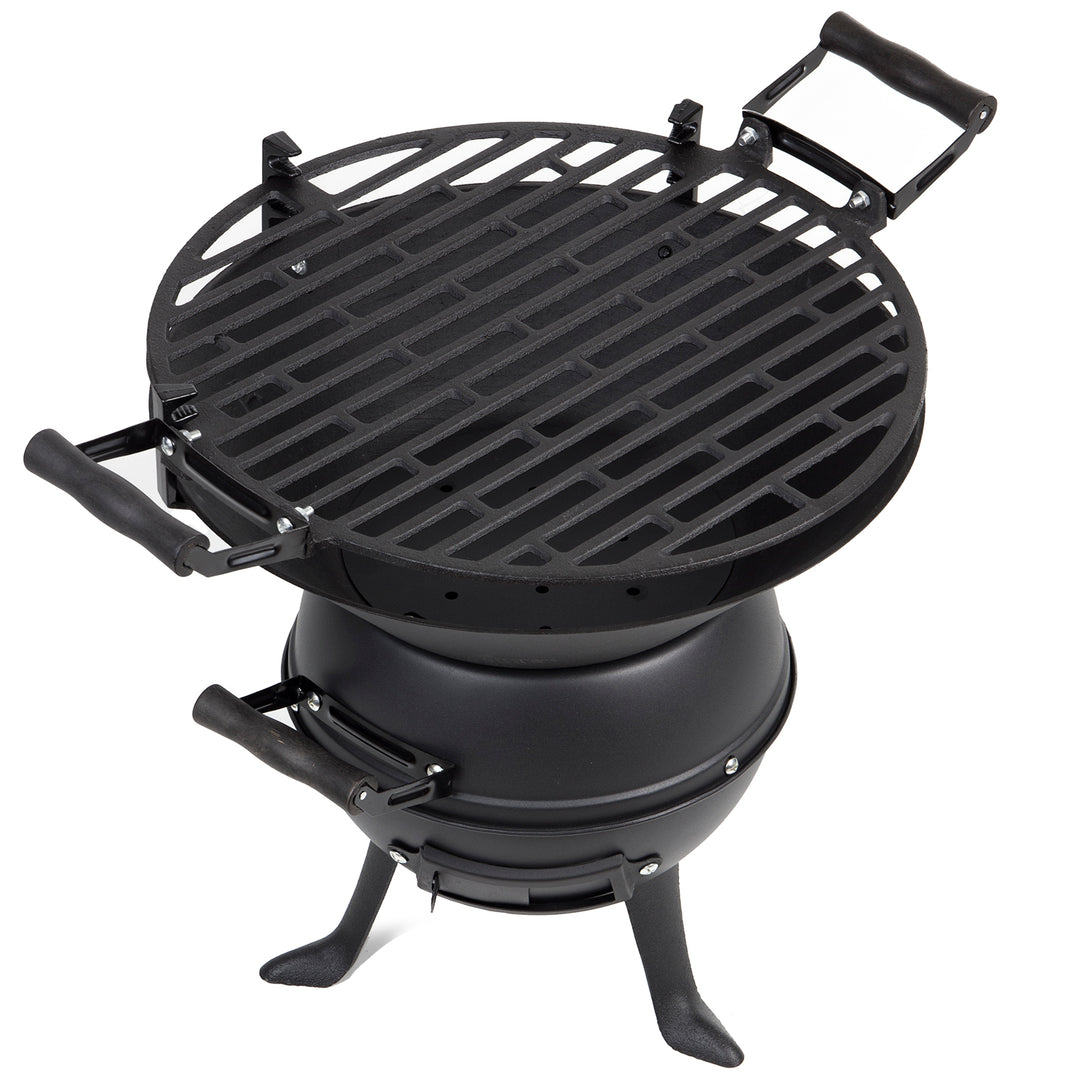 Master Grill Party MG630 Cast Iron Fire Pit BBQ 35.5cm