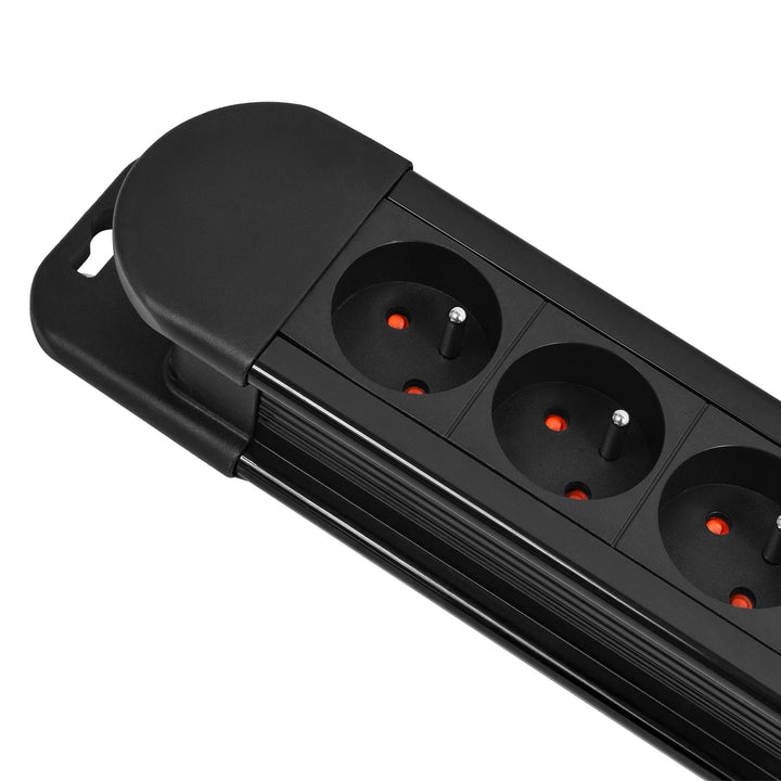 Maclean power strip, 10-outlet extension cord, 2 switches, overload protection and indication, 3680W, MCE10