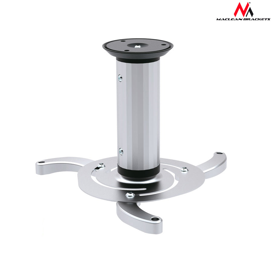 Maclean MC-515 Universal Ceiling Mount for Projector Holder Bracket 10 kg 80-170mm Adjustable Arm Length Sturdy