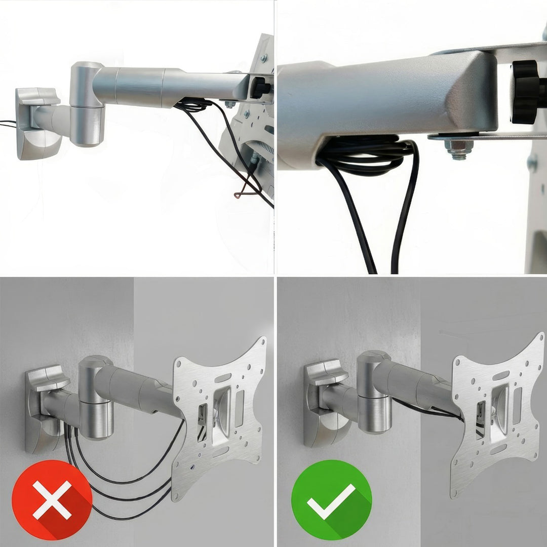 Braicéad Balla Teilifíse Maclean MC-502A LCD LED Plasma 3D 23-50'' suas le 30kg uasmhéid vesa 200x200 Airgead