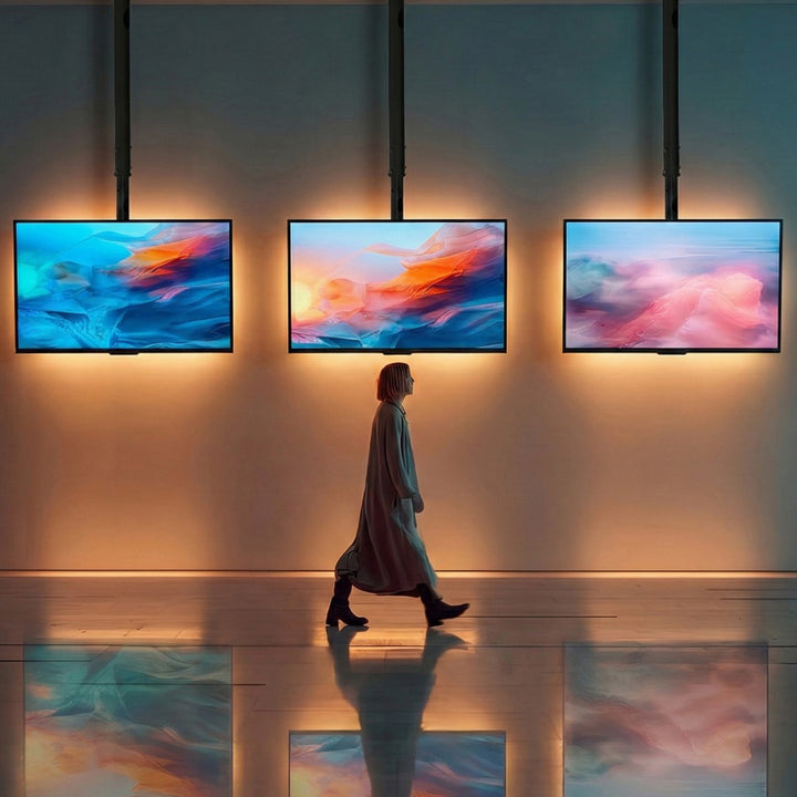 Maclean MC-504A B TV Bracket Ceiling Mount 30kg VESA 23" - 42" LCD Solid Metal