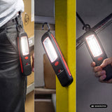 Maclean COB LED Workshop Light, Magnet, Hook, 3xAA, MCE03