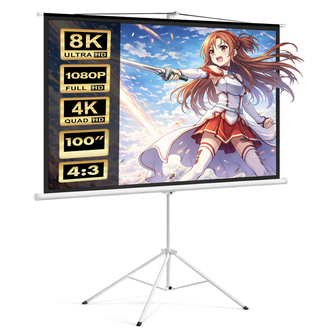 Projection Screen with Tripod Stand 200x150 MC-595 na stojaku 100 "4: 3