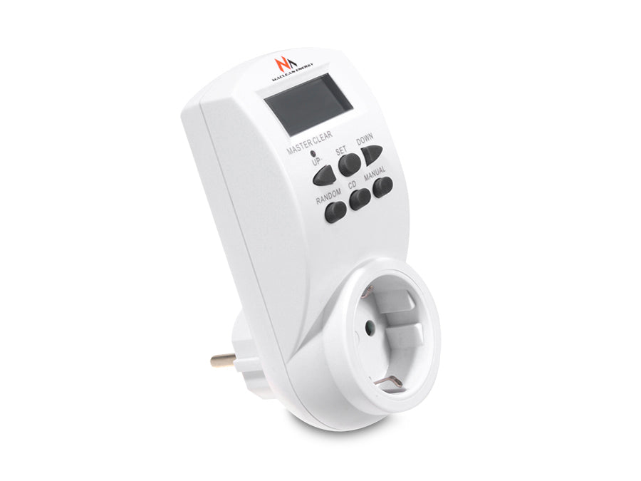 Maclean digital timer, f. random, timer, 10 prog., max 156 programs, German socket, 3600W, MCE05G