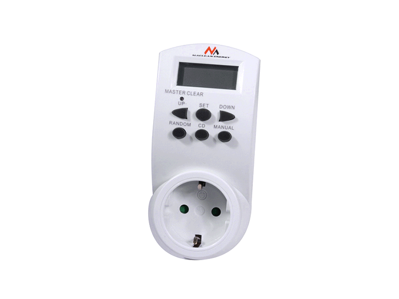 Maclean digital timer, f. random, timer, 10 prog., max 156 programs, German socket, 3600W, MCE05G