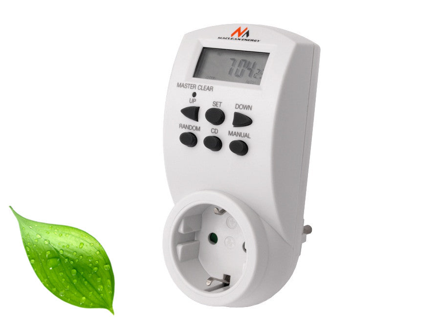 Maclean digital timer, f. random, timer, 10 prog., max 156 programs, German socket, 3600W, MCE05G